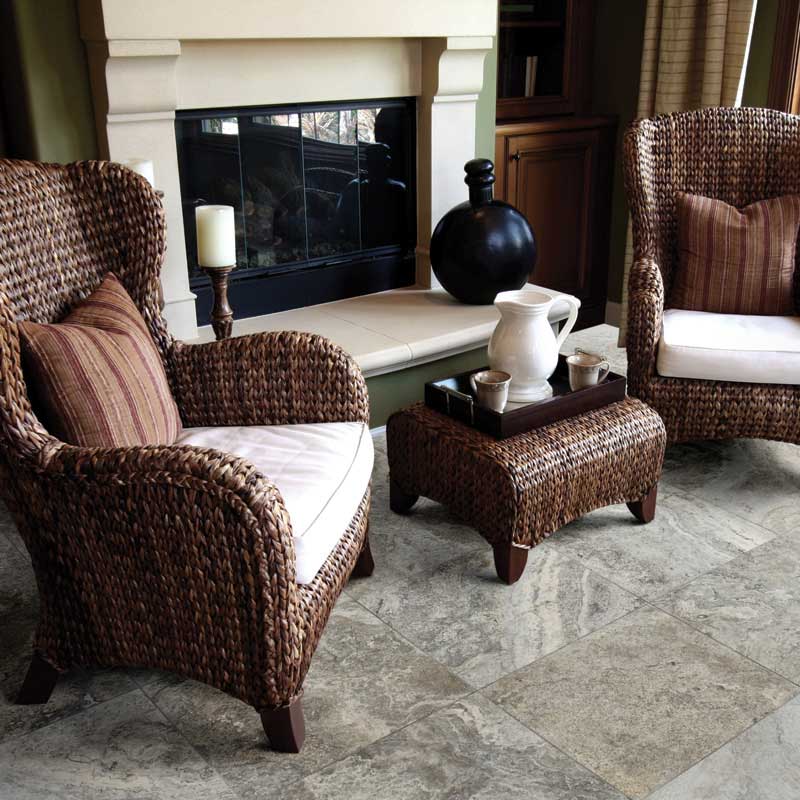 Natural Stone in Modern Fireplace Designs