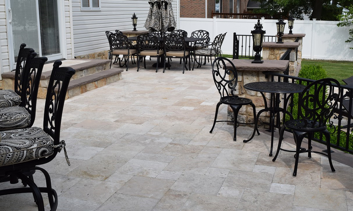 Travertine in Outdoor Spaces: Gardens, Facades, and Pool Areas